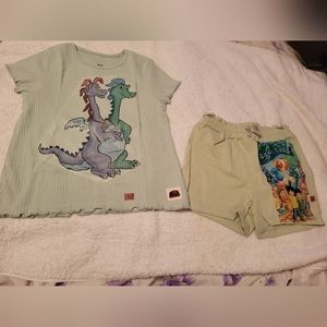 Green dragon tails set